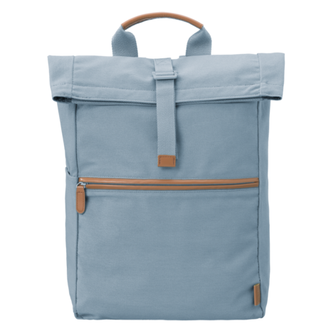 Fresk Backpack Uni Blue Fog, oprolrugtas van gerecycled katoen - Verkooppunt GreenPicnic