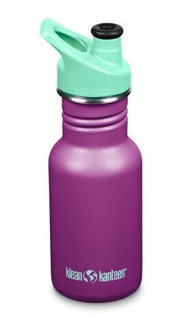 Paarse Sparkling Grape Kid Kanteen Classic, enkelwandige RVS waterfles smal design - Eco Webshop GreenPicnic