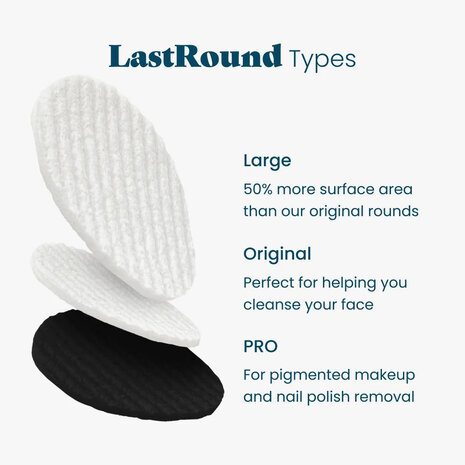 Last Round Pro geschikt voor make-up remover