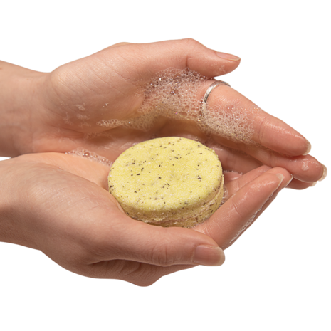 Gele shampoo bar, natuurlijk zeepblok