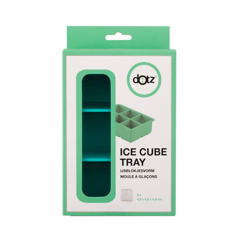 Silicone ijsblokjesvorm van Dotz voor super grote ijsblokjes - GreenPicnic
