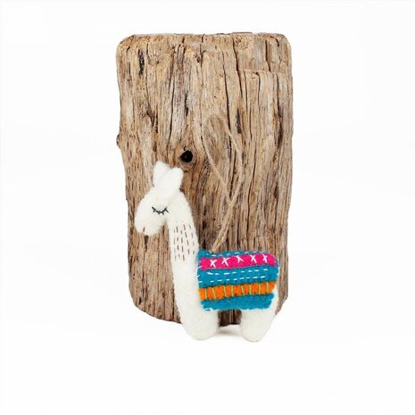 Sjaal met Verhaal Fairtrade alpaca van vilt bij GreenPicnic