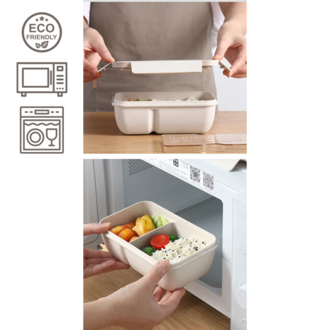 Make it a GreenPicnic - Lunchbox van natuurlijk plastic voor snacks en lunch