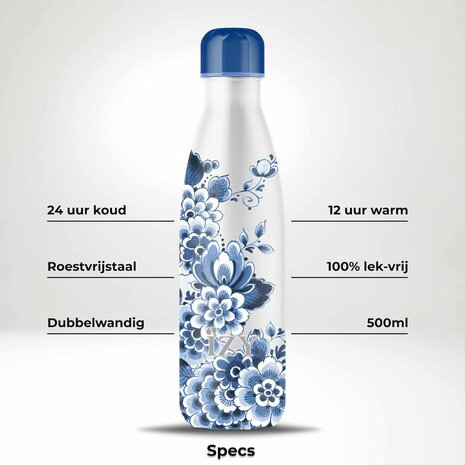 RVS dubbelwandige thermosfles Izy Bottles