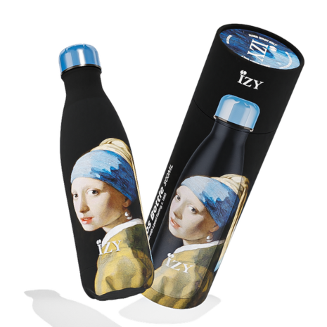 Izy thermosfles met Meisje met de parel van Vermeer