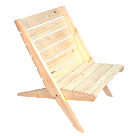 Granny chair Pine natural, houten klapstoel van Ecofurn