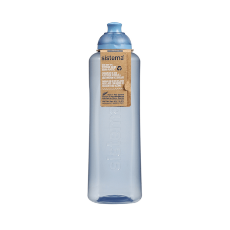 Sistema ocean bound 480ml fles in blauw bij Greenpicnic