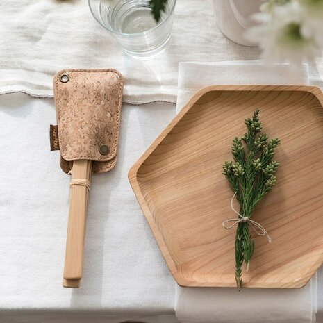 Duurzame bestekset van bamboe hout