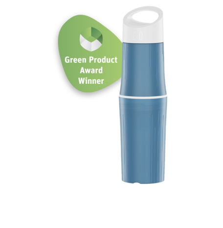GreenPicnic - Blauwe Be O waterfles van plantaardig plastic