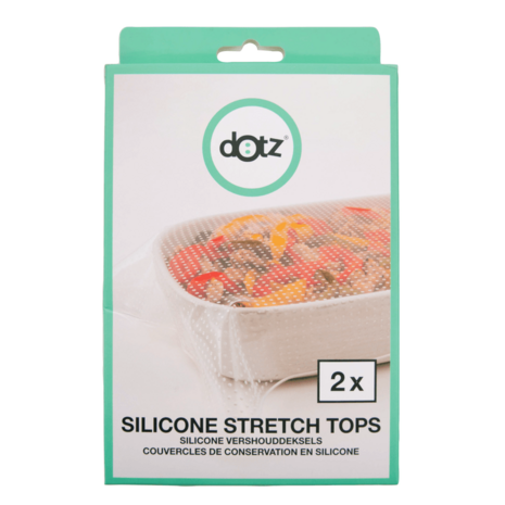 Dotz rechthoekige silicone vershouddeksels - Verkooppunt GreenPicnic