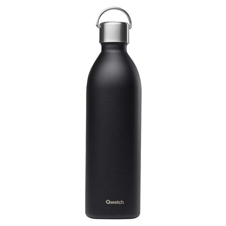 Qwetch Insulated stainless steel Active bottle Matt Black 1000ml