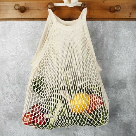  A Slice of Green Organic cotton long handled shopping bag Greenpicnic