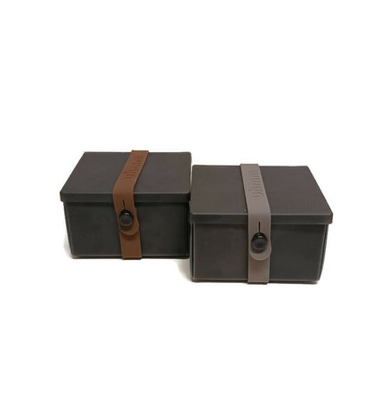 Uhm box lunchverpakking opvouwbaar, Chalk Black