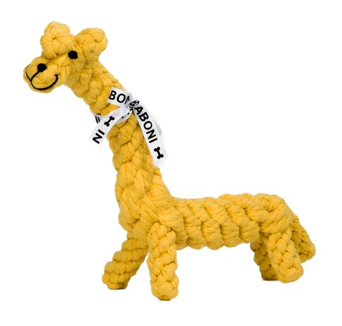 Giraf hondenspeelgoed van katoen bij Greenpicnic