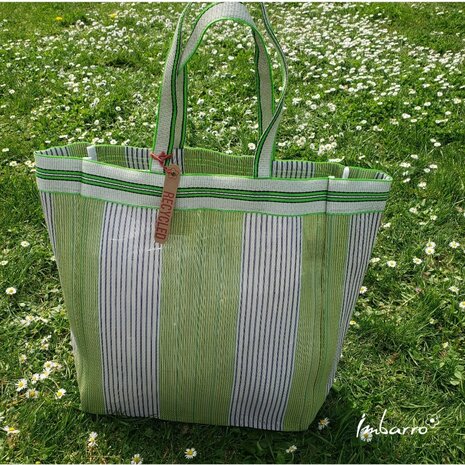 Imbarro shopper van gerecycled plastic bij Greenpicnic