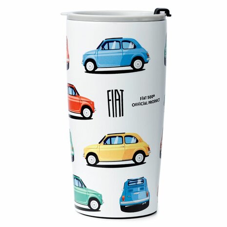 500ml thermosbeker Retro Fiat 500, verkooppunt GreenPicnic