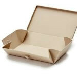 Uhmm box 01 Mocca lunchverpakking opvouwbaar