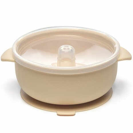 Kooleco Suction bowl, siliconen kinder bakje met deksel