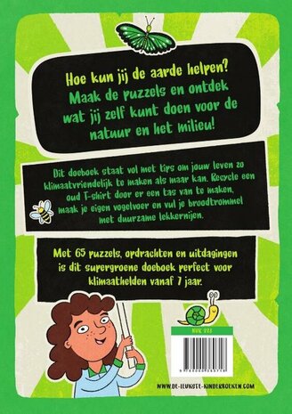 Achterkant van het Groene Rebellen Doeboek