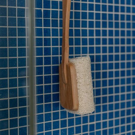 Croll Denecke natuurlijke bad borstel met luffa spons 