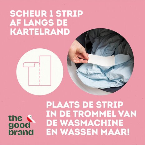 Milieuvriendelijke wasstrips voor in de wasmachine