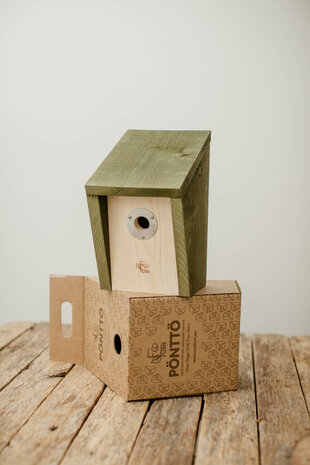 Forest Green Ecofurn birdhouse, vogelhuisje FSC