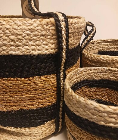 Detail Fair Forward hogla manden met zwarte streep bij Greenpicnic