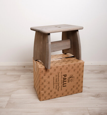 Ecofurn Palli krukje grijs geolied