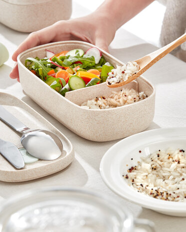 Lekue lunchbox van PLA uit tarwevezels