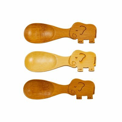 Sass and Belle spoons Elephant, bamboehouten lepels voor kinderen