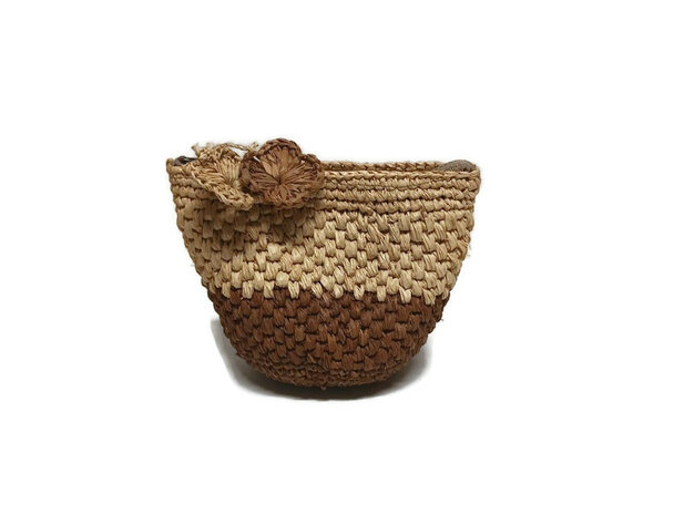 Fairtrade beursje van zeegras bij Greenpicnic