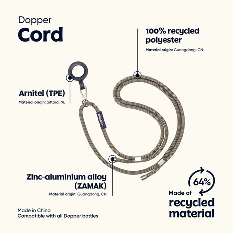 Info over Dopper Cord draagkoord voor waterfels