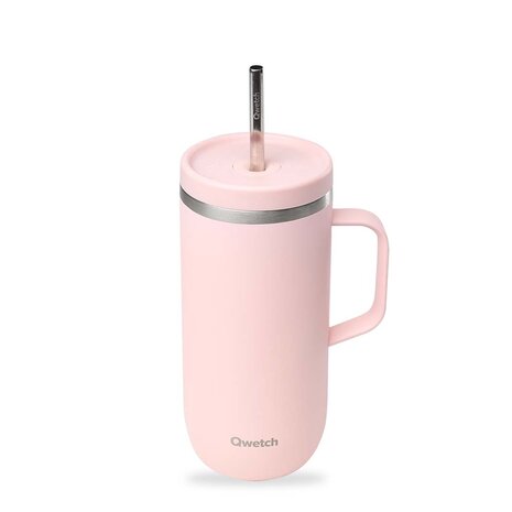 Qwetch Insulated Steel Cold Cup Pink