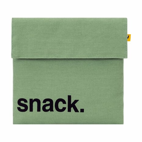 Voorkant Fluf Snack Sack lila lunchzakje van katoen