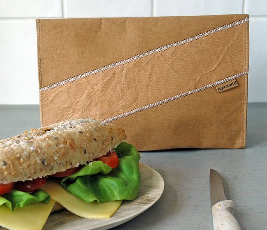 Zuperzozial lunchbag van wasbaar papier