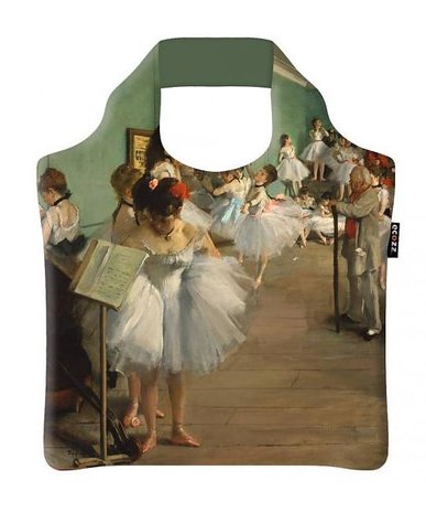 Ecozz opvouwbare tas van gerecycled plastic met print van Edgar Degas
