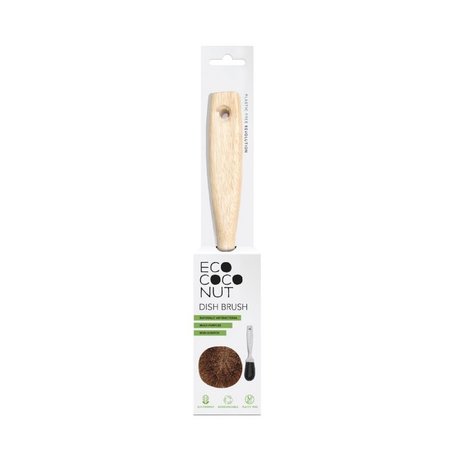 Ecococonut dish brush, cocosvezel afwasborstel in doosje