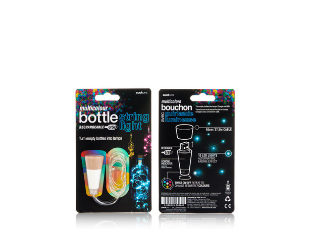 SuckUK String bottle light multi colour