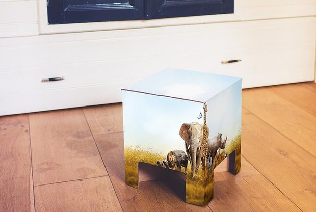 Dutch Design Chair safari animal met safari print
