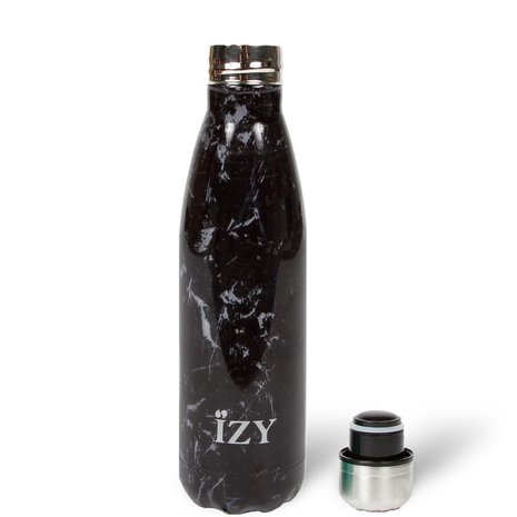 Izy bottle Marble Black 500ml GreenPicnic