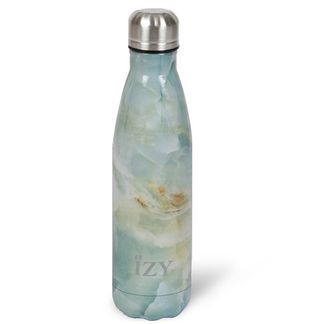 Groene Izy bottle Marble Green 500ml GreenPicnic