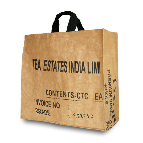 Large Teabag, shopper gemaakt van gerecyclede theezakken