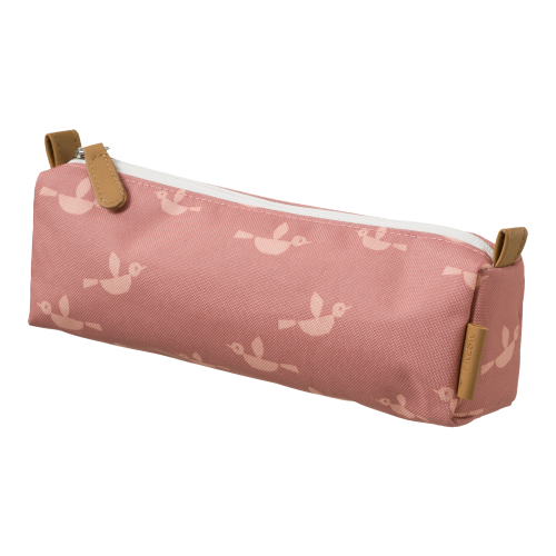 Fresk etui roze met lichtroze vogels