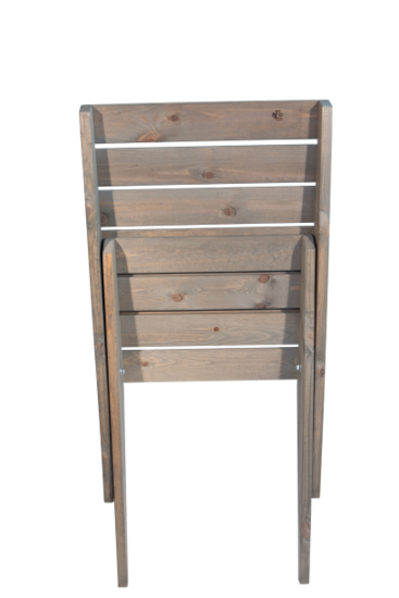 Granny Chair van geolied dennenhout ingeklapt