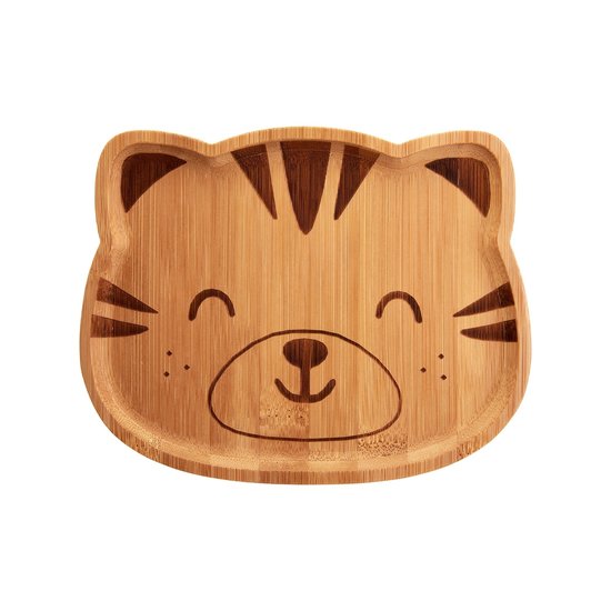 Sass and Belle woodland tiger bamboo plate verkrijgbaar bij GreenPicnic