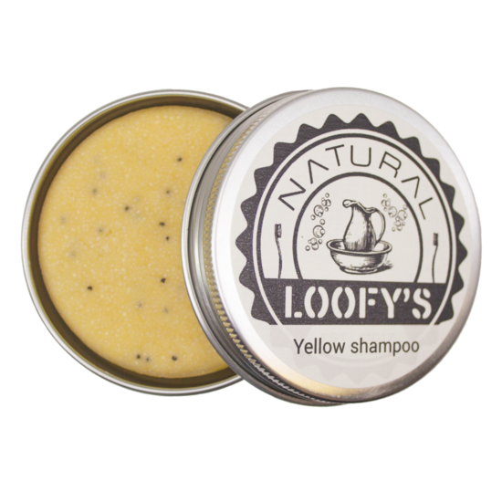 GreenPicnic verkoopt plastic vrije Yellow shampoo in blikje van Loofy&#039;s