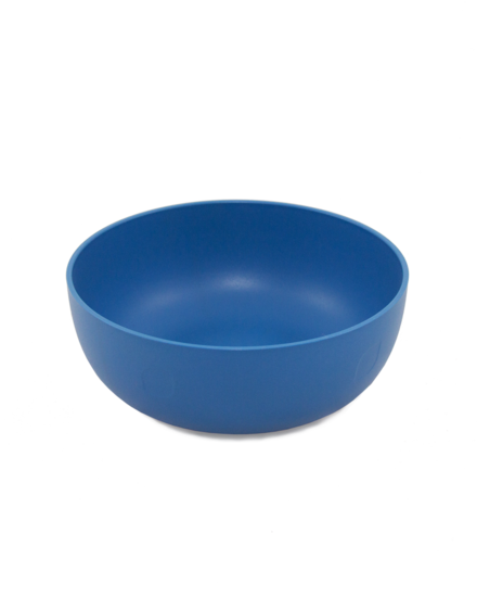 Ajaa schale blue, blauwe bak of kom van duurzaam bioplastic verkrijgbaar bij GreenPicnic