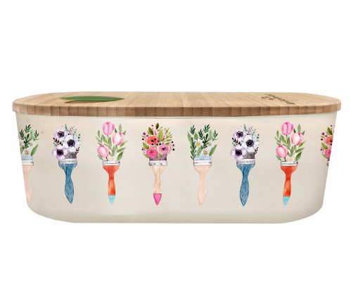 Duurzame BioLoco plant lunchbox Flower Brushes, GreenPicnic