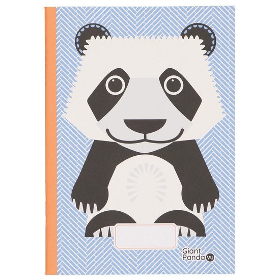 Coq en Pate school schrift met reuzenpanda, FSC gerecycled papier