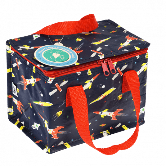 REX koeltasje met raket ruimte print Greenpicnic